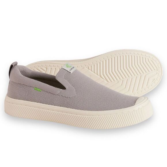 Cariuma Women’s IBI Slip‎ On Shoes Grey Bamboo Knit Sneakers Unisex - Picture 1 of 12